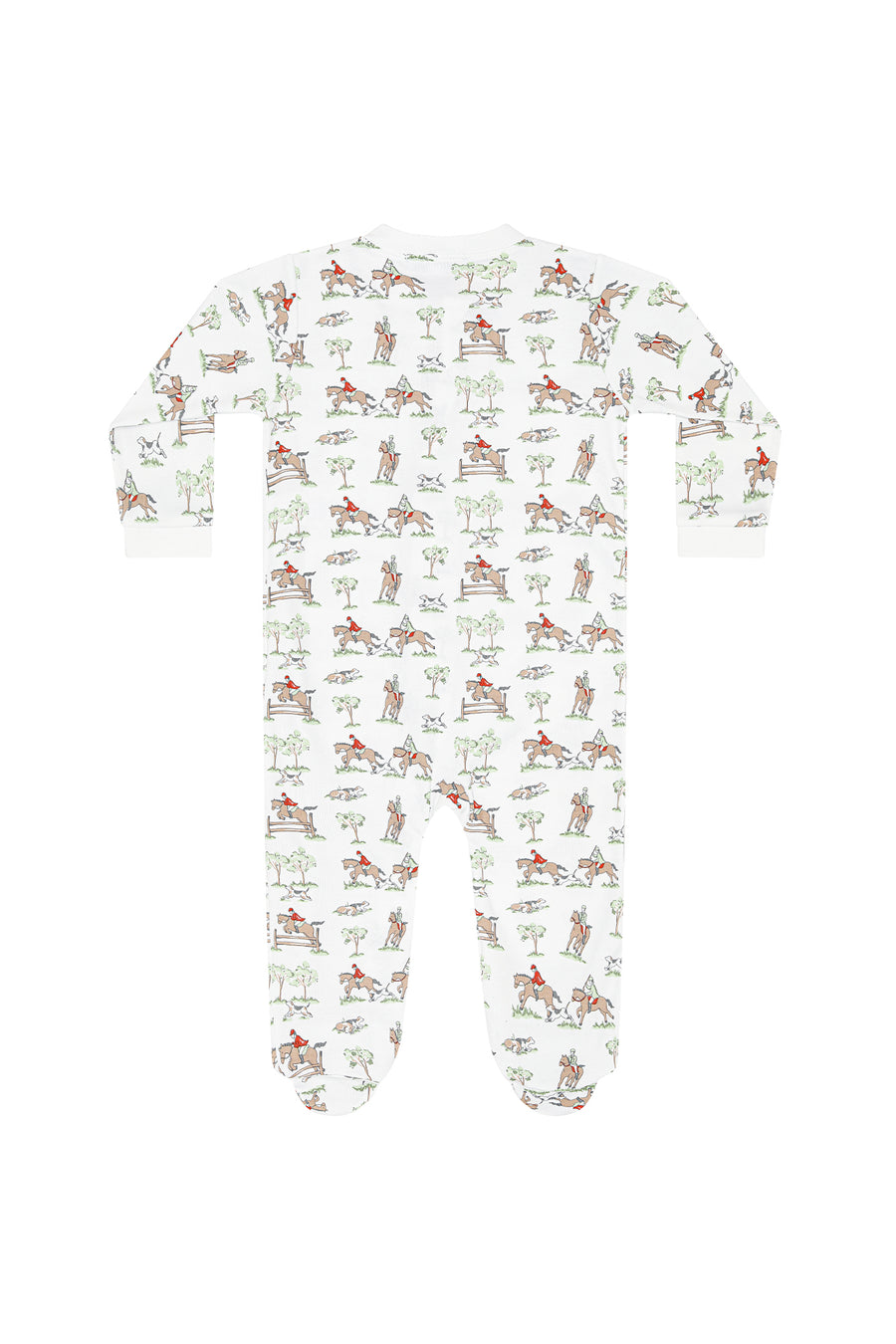 Equestrian Chase Zipper Footie