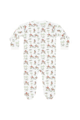 Equestrian Chase Zipper Footie