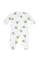 Frogs Baby Zipper Footie