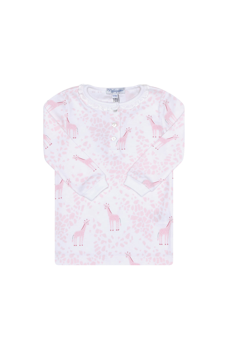 Pink Giraffe Print Pajama