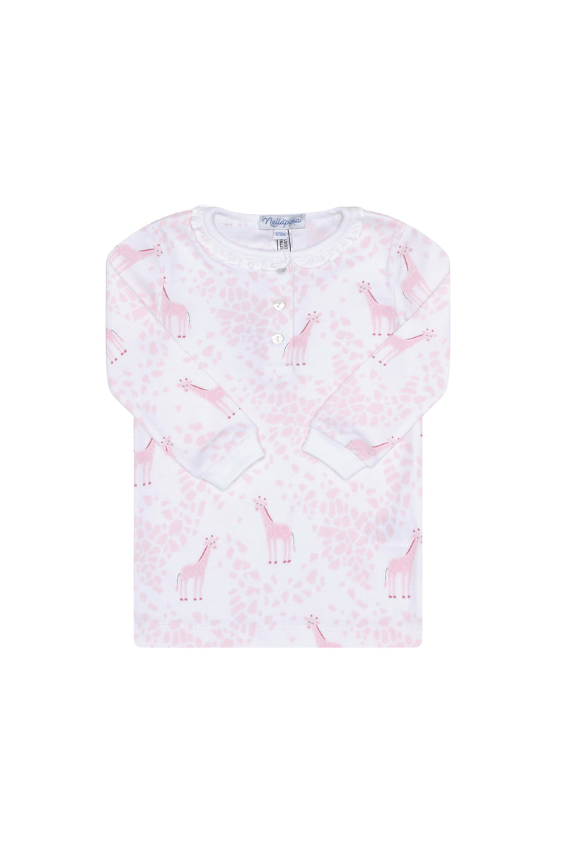 Pink Giraffe Print Pajama
