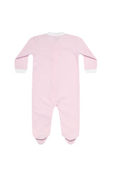 Pink Gingham Zipper Footie