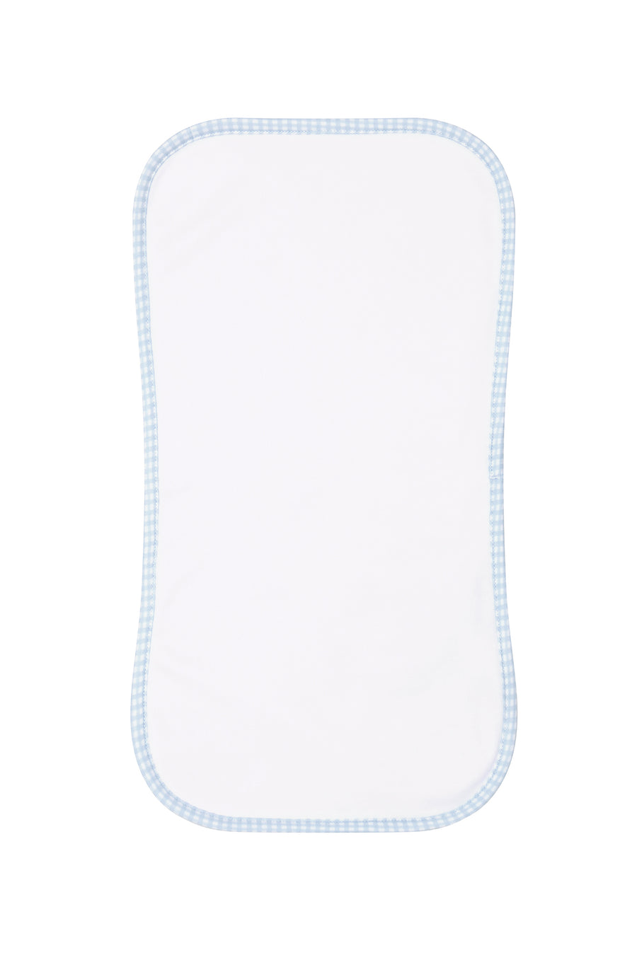 Blue Gingham Burp Cloth