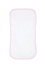 Pink Gingham Burp Cloth