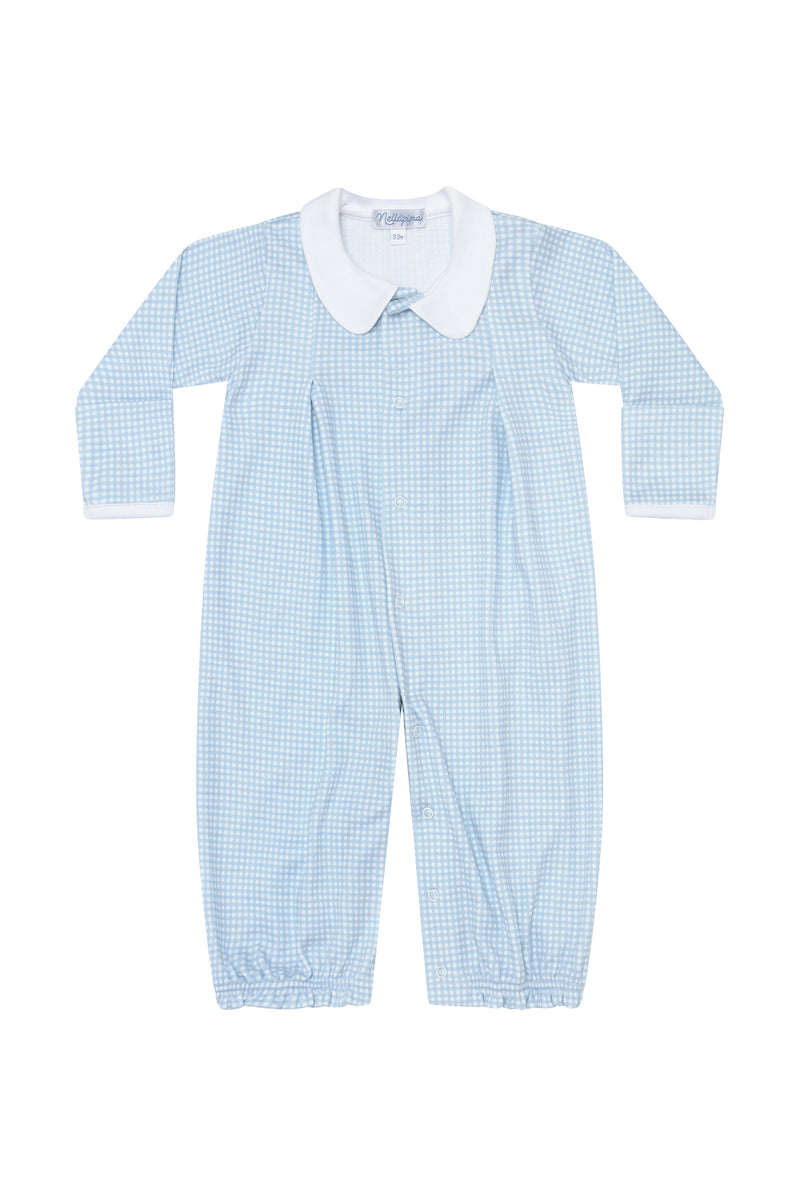 Blue Gingham Converter Gown