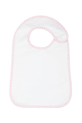 Pink Gingham Feeding Bib