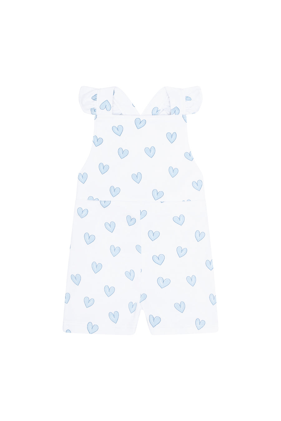 Blue Heart Print Romper