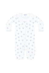 Blue Heart Print Converter Gown