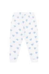 Blue Heart Print Pajama