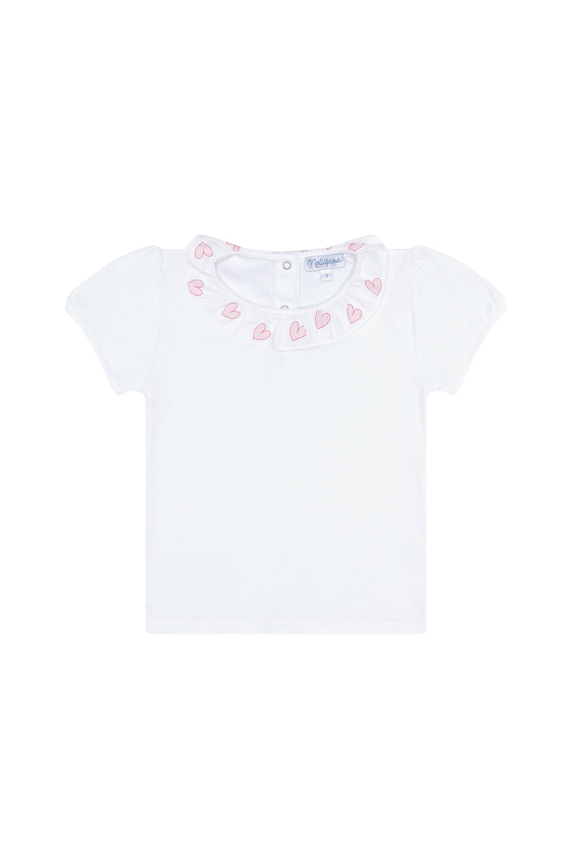 Pink Heart Print Tee