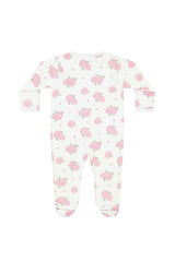 Hydrangeas Zipper Footie