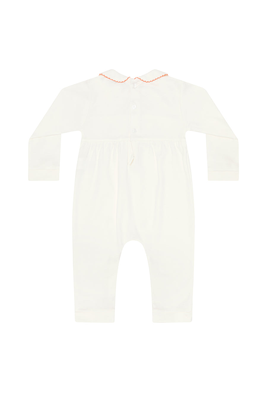 Ivory Pumpkin Patch Embroidered Playsuit