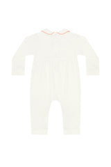 Ivory Pumpkin Patch Embroidered Playsuit