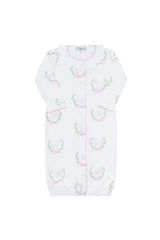 Pink Lamb Print Converter Gown