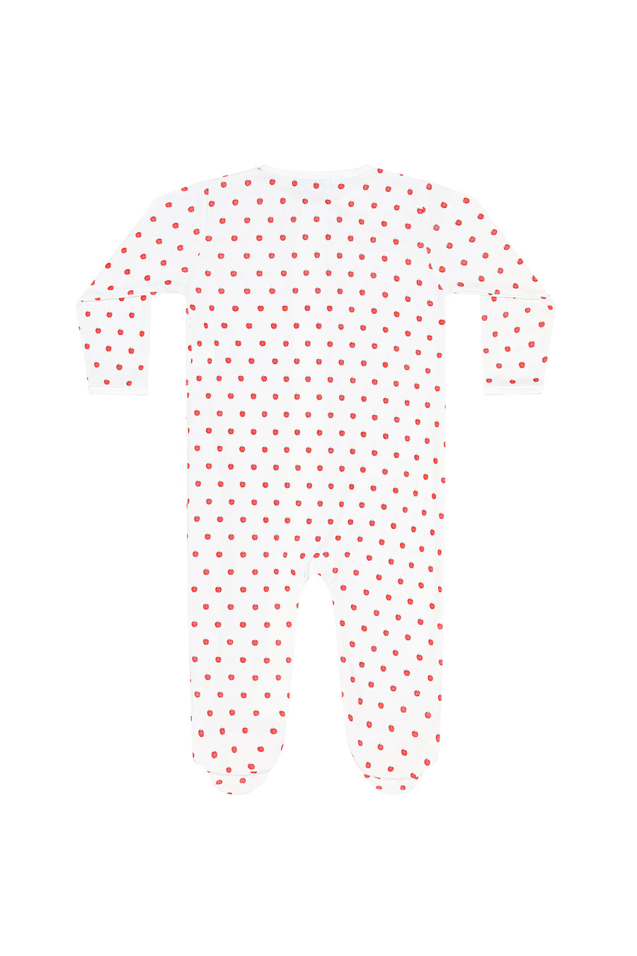 Little Apples Zipper Footie