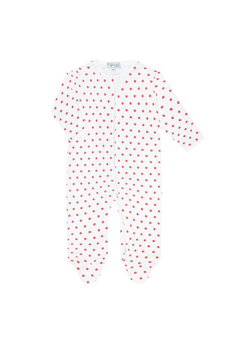 Little Apples Zipper Footie