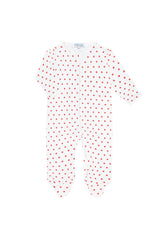 Little Apples Zipper Footie