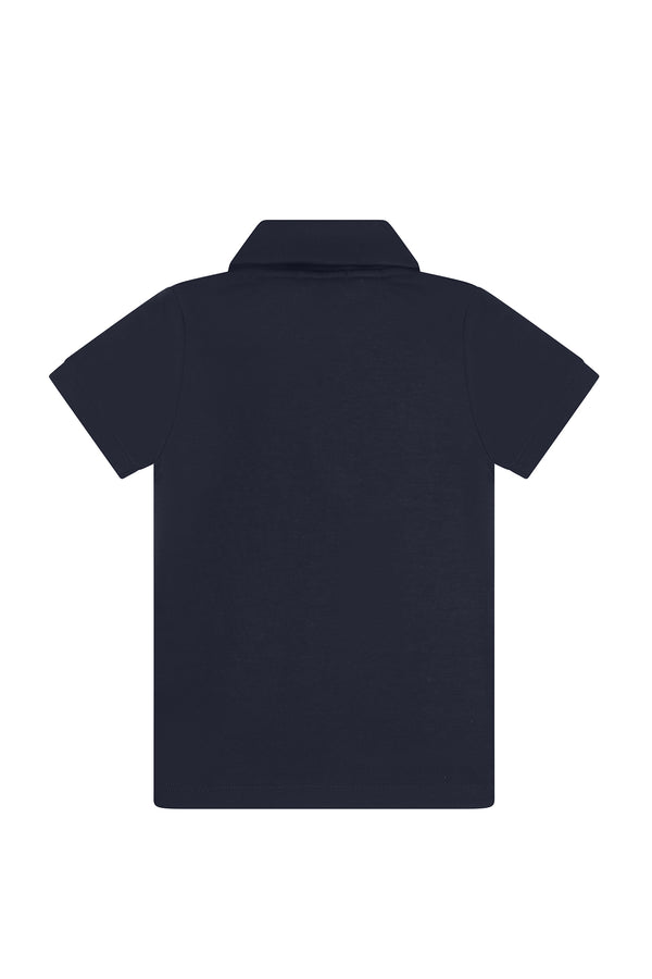 Navy Pima Cotton Polo Shirt