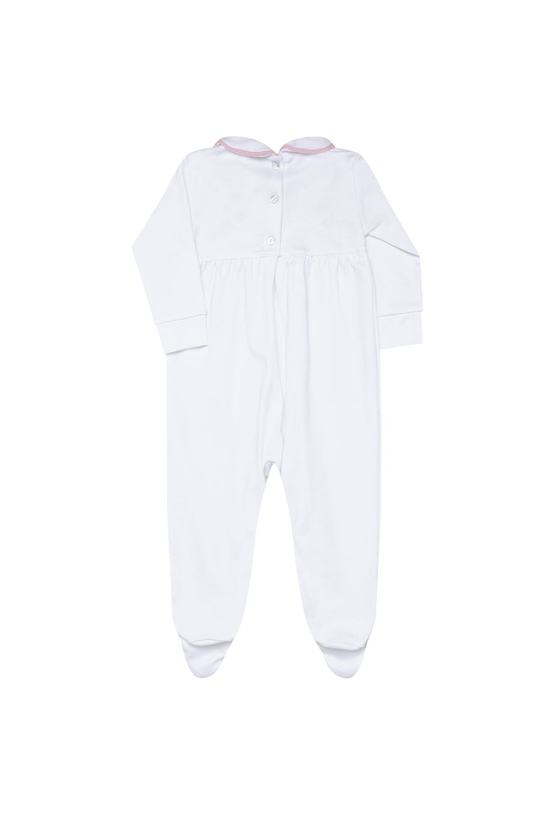 Nella Smocked Baby Girl Footie