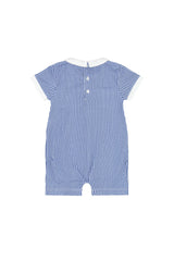 Nellapima American Pups Boys Romper Blue Back