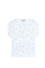 Nellapima Bunny Toile Pajama Blue Top