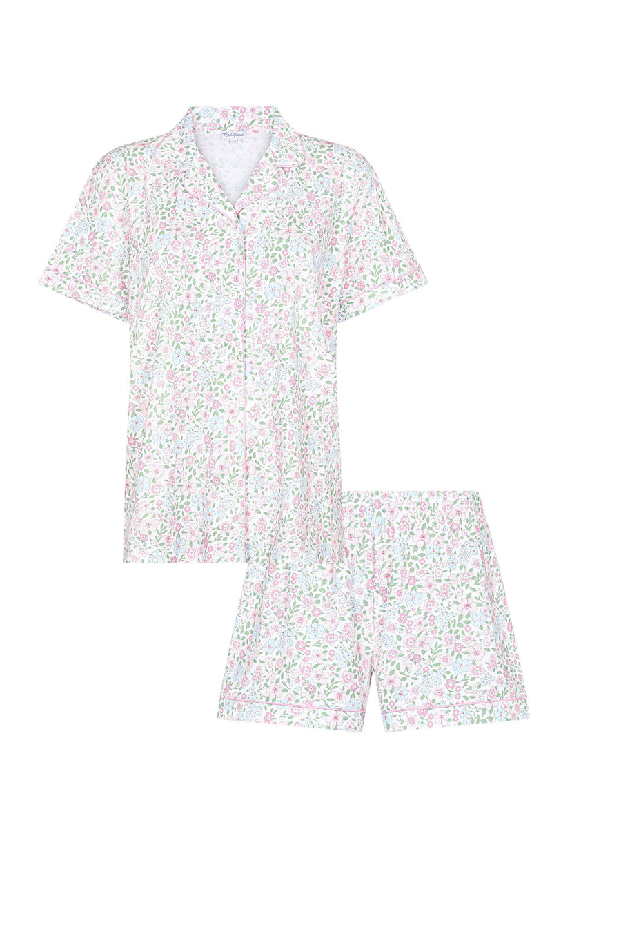 Nellapima English Garden Womens Short Pajamas Set
