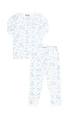 Nellapima Lone Star Toile Pajamas Blue Set