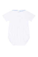 Nellapima Nella Smocked Boy Bubble Blue Back