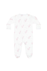 Nellapima Pink Elephant Zipper Footie Back