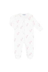 Nellapima Pink Elephant Zipper Footie Front