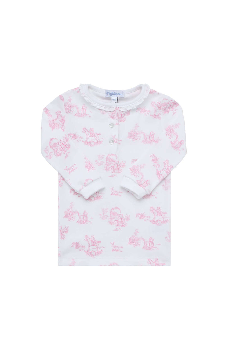 Nellapima-Toile-Baby-Pajamas-Pink-Top