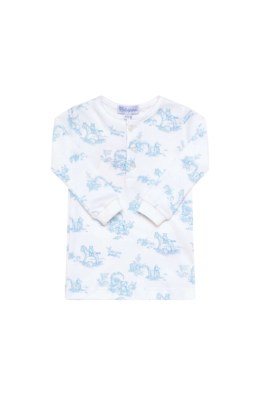 Nellapima-Toile-Pajama-Blue-Top