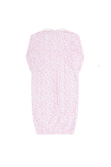 Pink Cheetah Print Smocked Gown 