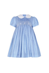 Blue Nella Smocked Dress