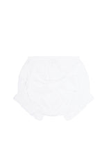 White Baby Bow Bloomer