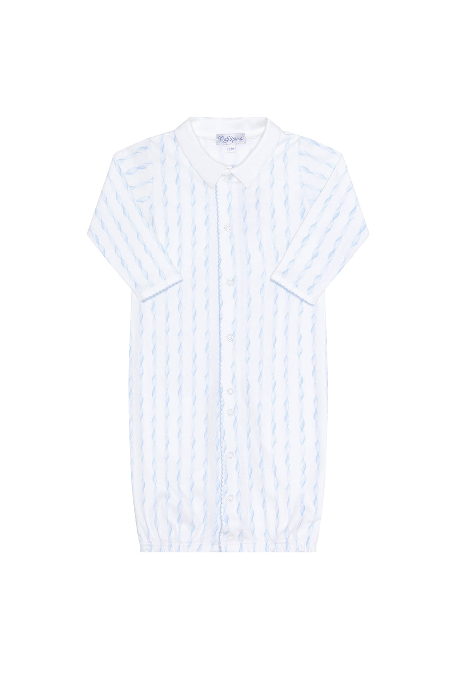 Blue Twirls Converter Gown