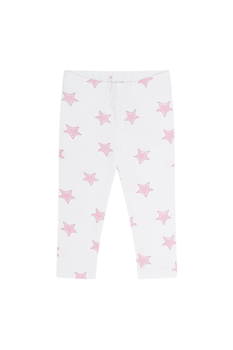 Pink Stars Tee-Leggings Set