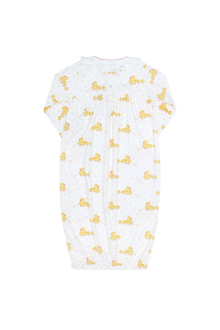 Pink Ducks Print Gown