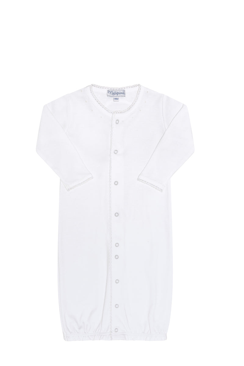 White Crochet Converter Gown