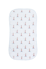 Lighthouse Print Burp Cloth
