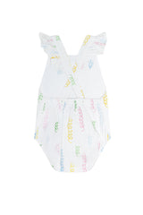 Spirals Print Ruffle Bubble