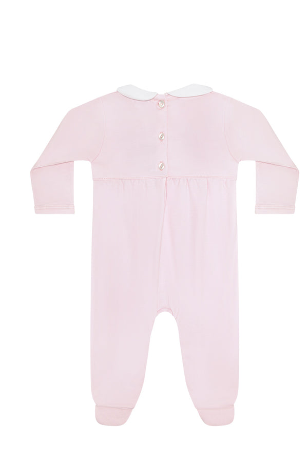 Charming Bows Embroidery Footie