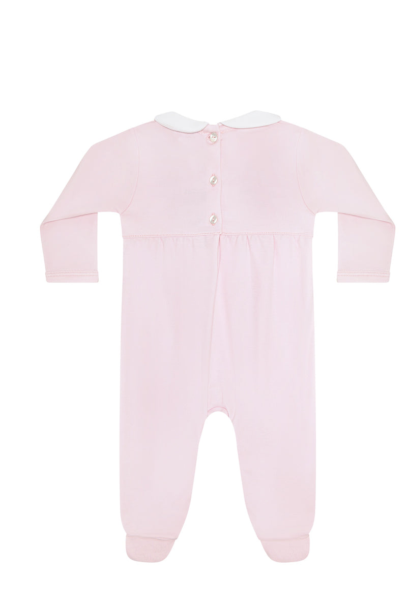 Charming Bows Embroidery Footie