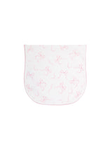 Charming Bows Print Burp Cloth