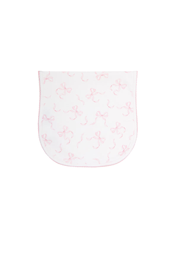 Charming Bows Print Burp Cloth
