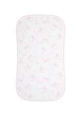 Charming Bows Print Burp Cloth