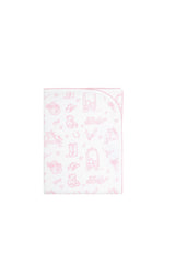 Pink Lone Star Toile Blanket