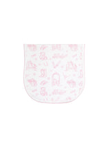 Pink Lone Star Toile Burp Cloth