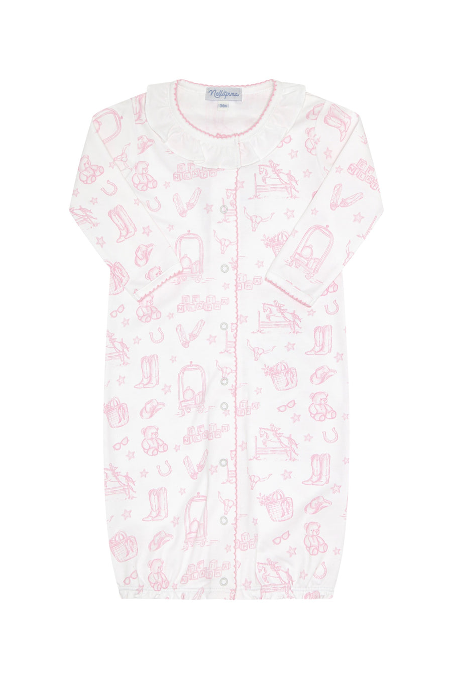 Pink Lone Star Toile Converter Gown