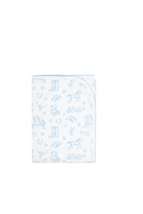 Blue Lone Star Toile Blanket
